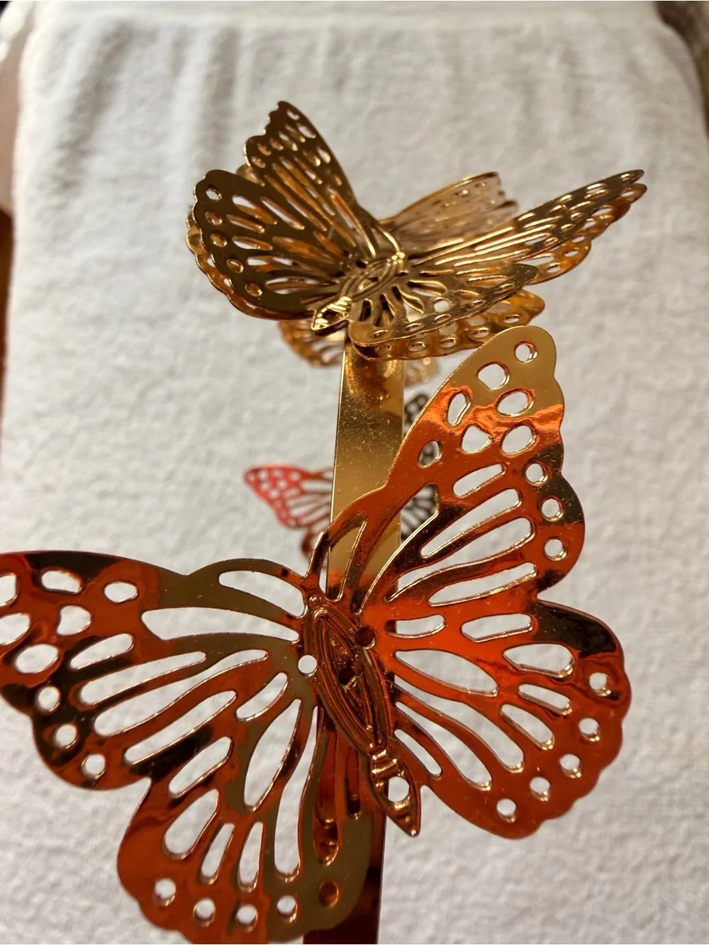 Gold Butterfly Headband Metal Butterfly Crown Hair Accessory